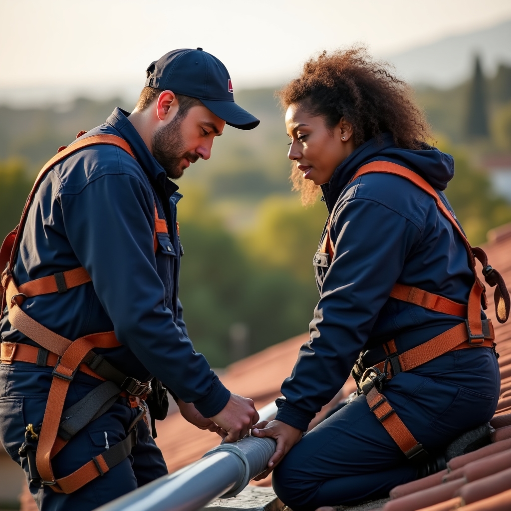 Team ValorDrax al lavoro su grondaie professionali